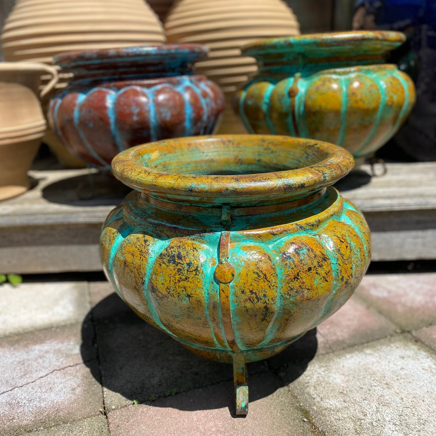 Collection of Mexican Planters in stands