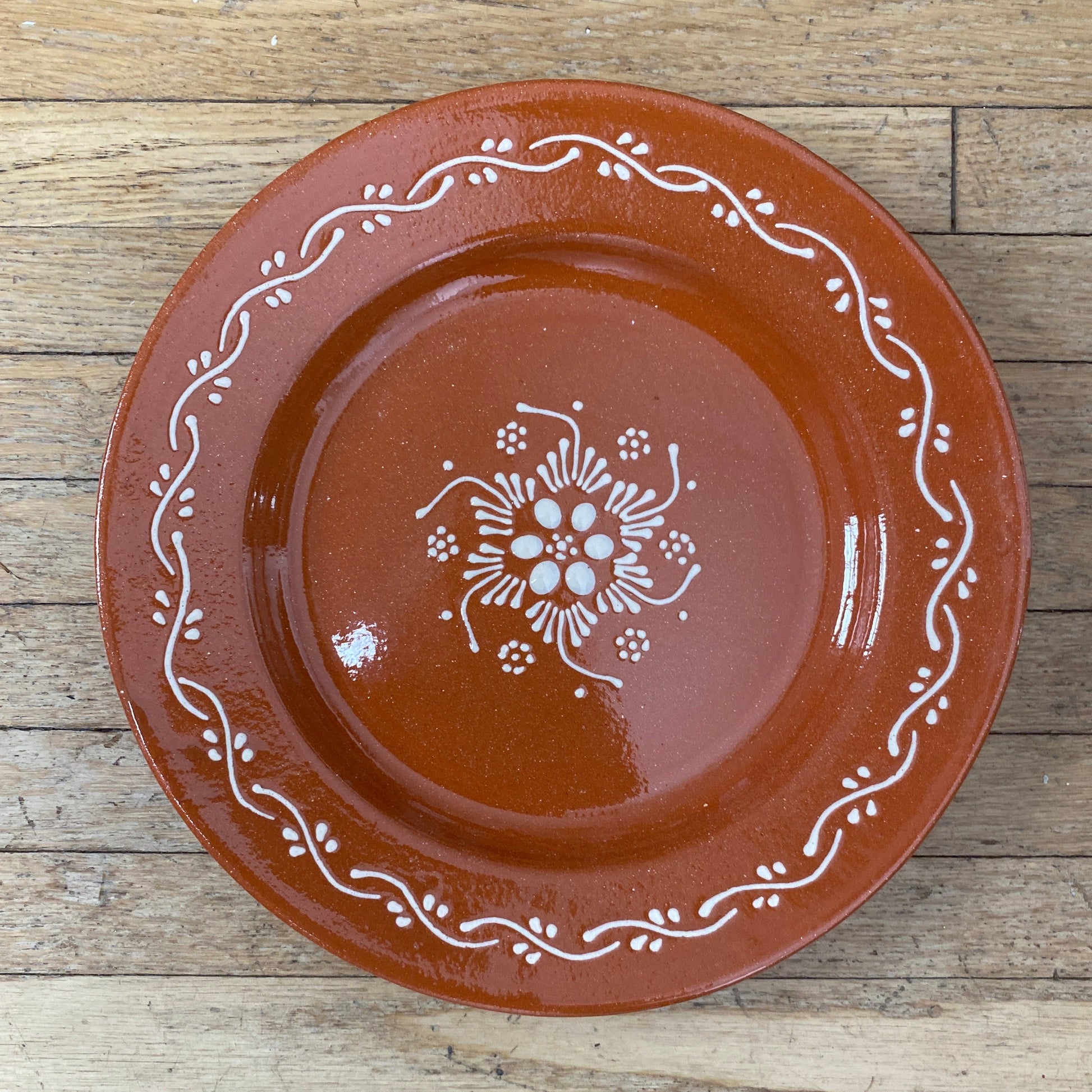 Traditional Portuguese Clay Dinner Plate – Hand Painted 26cm (10")