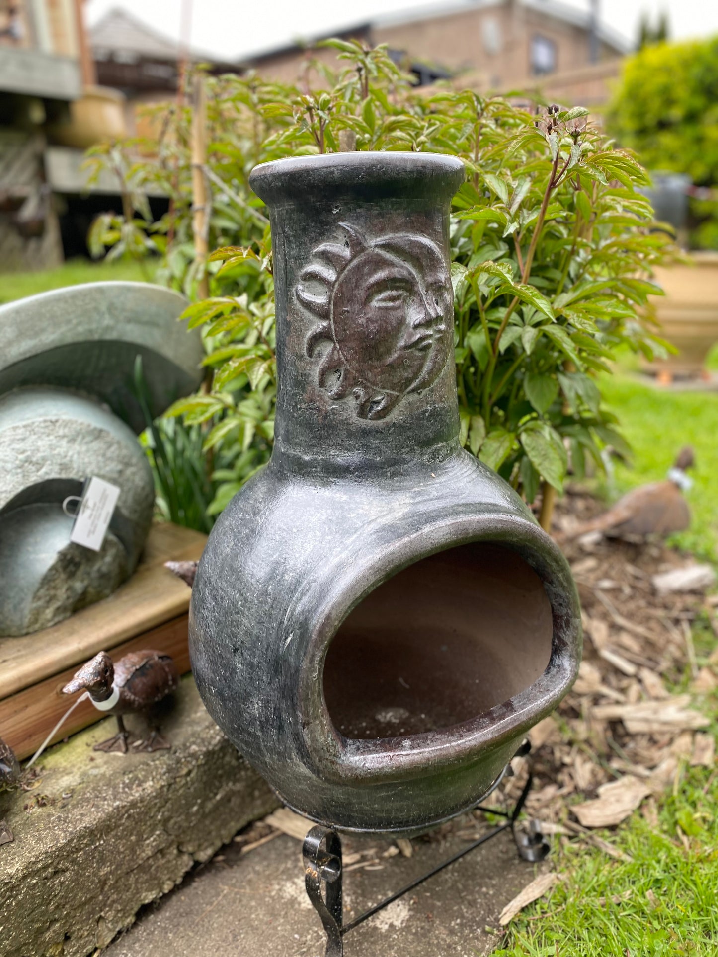 Chiminea Small — Handcrafted Clay, Made in Mexico #4