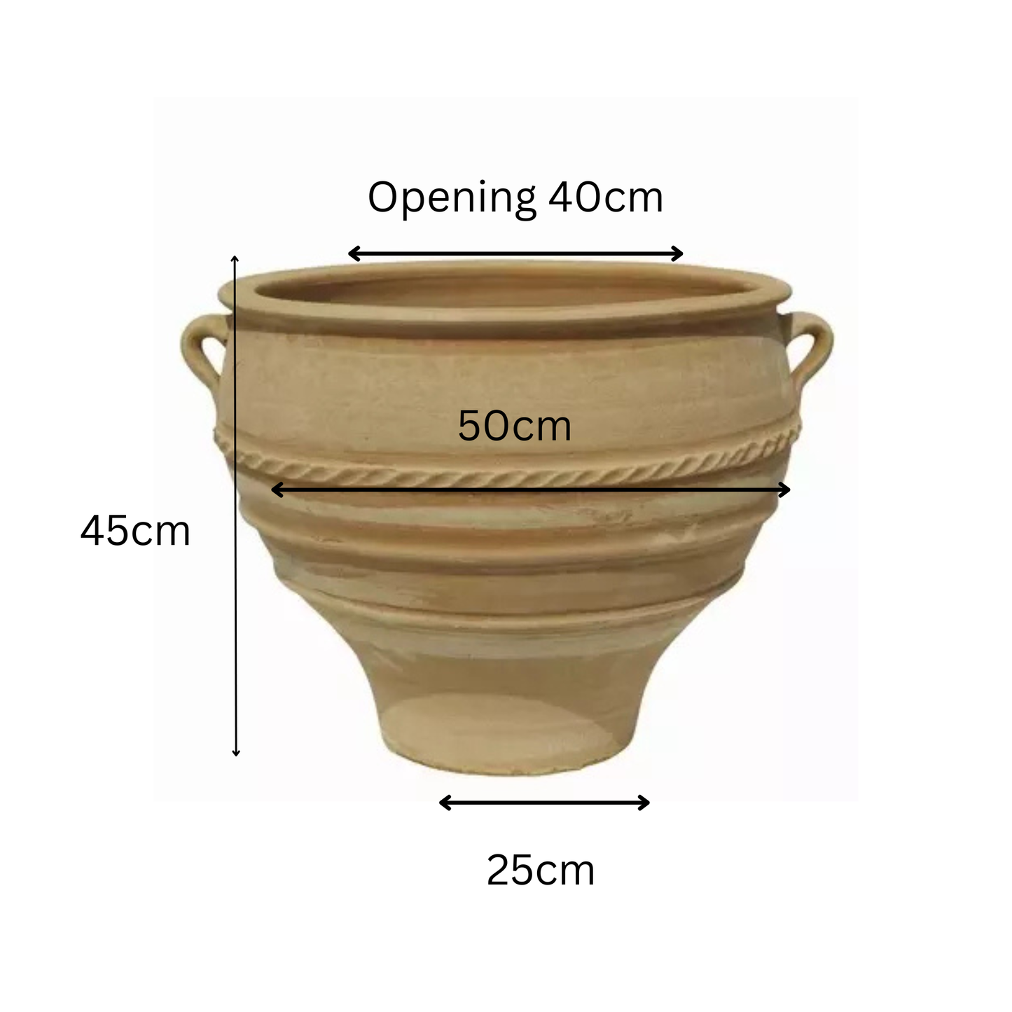 Kioupi – Handcrafted Cretan Terracotta Garden Pot