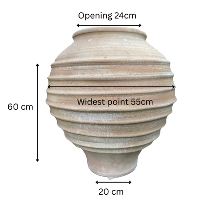 Michalis Cretan Terracotta Planter - Measurements