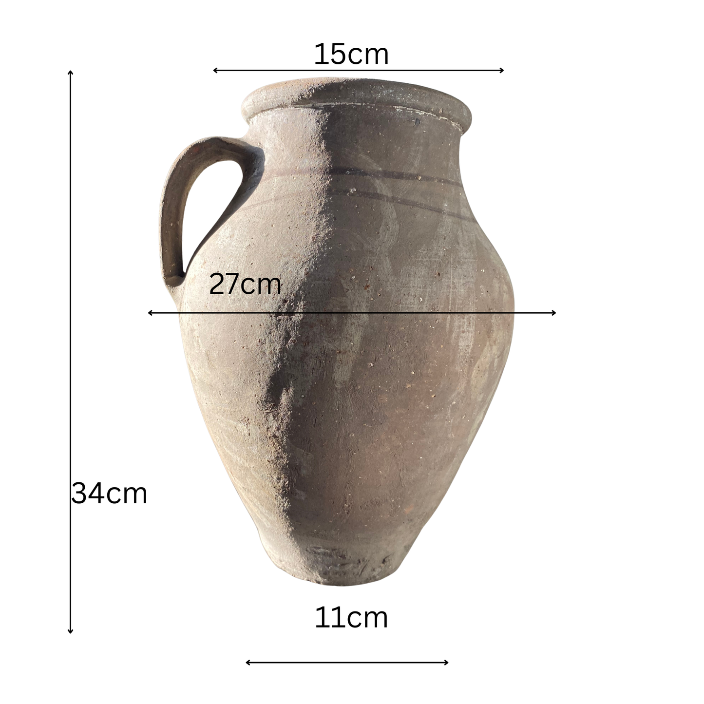 Vintage Turkish Olive Oil Pot VII