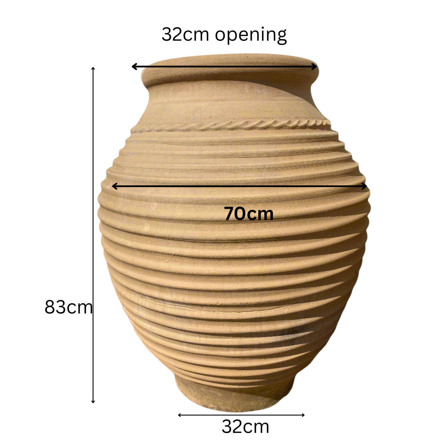 Zara – Large Handcrafted Cretan Terracotta Water Feature Pot