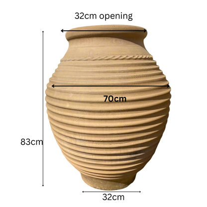 Zara – Large Handcrafted Cretan Terracotta Water Feature Pot