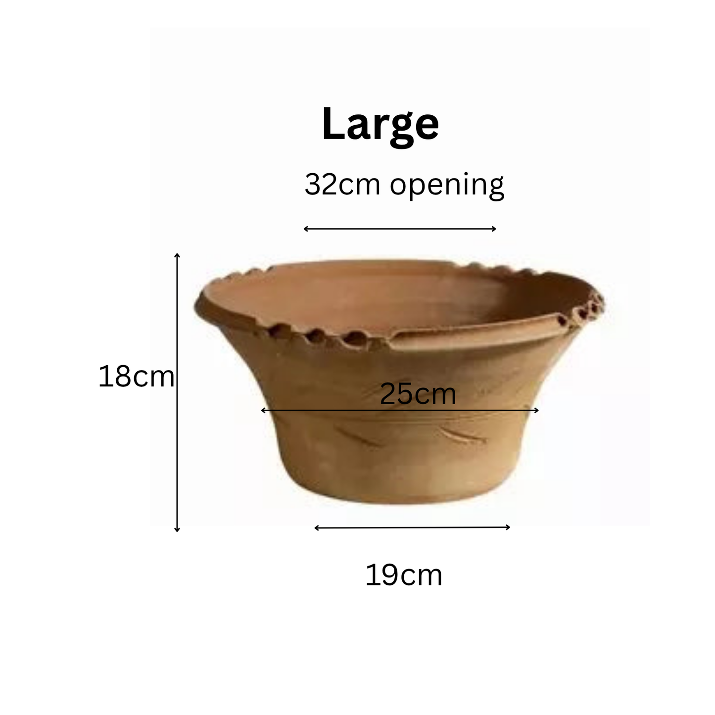 Vasiliko Pot – Traditional Handcrafted Cretan Terracotta Basil Planter