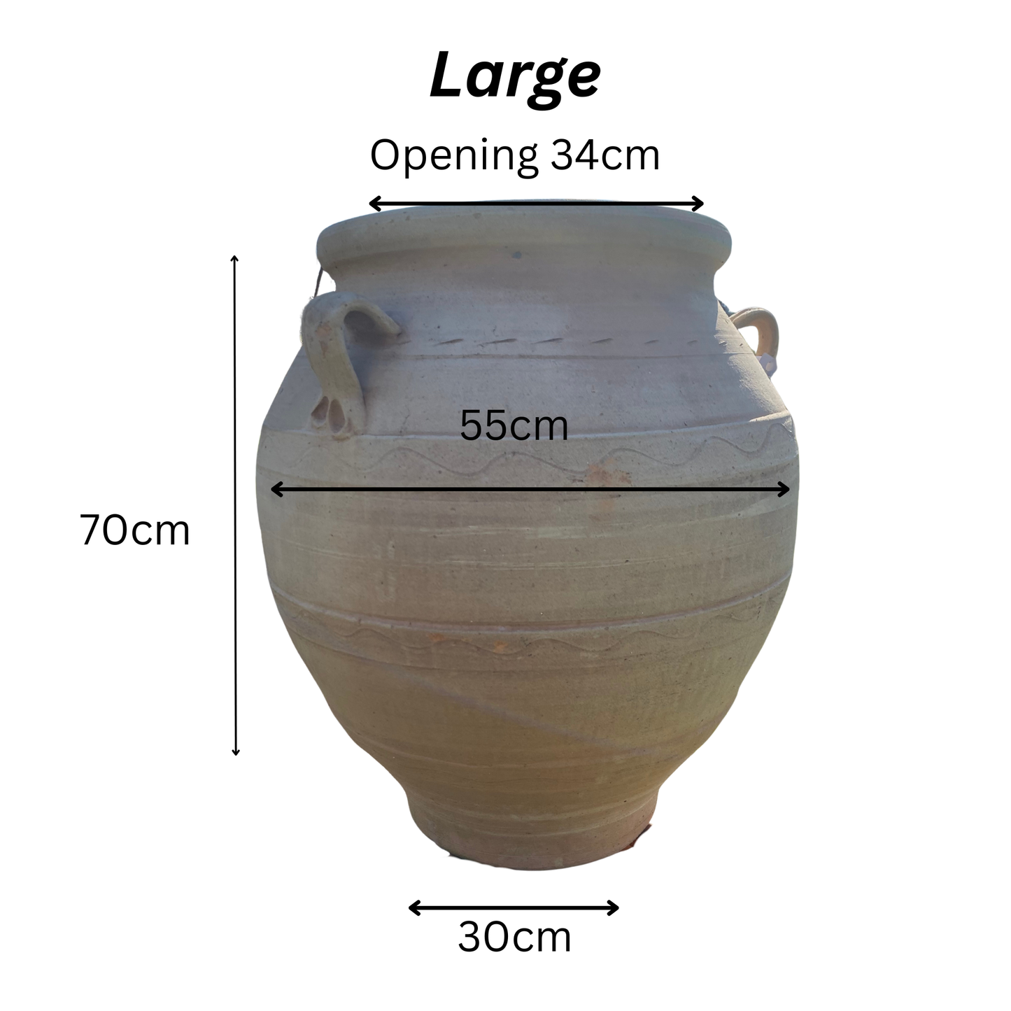 Eva Oil Jar – Handcrafted Greek Terracotta with Handles