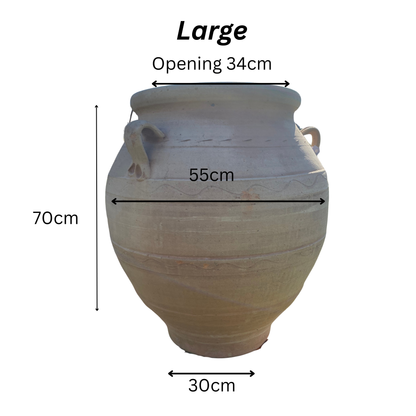Eva Oil Jar – Handcrafted Greek Terracotta with Handles