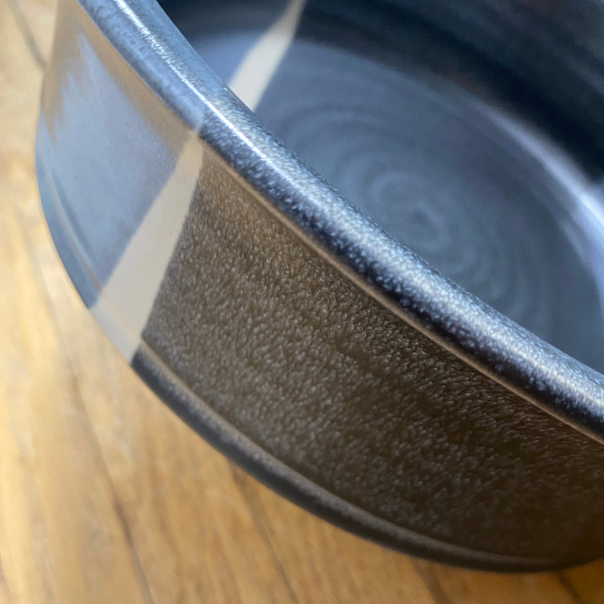 Black, white and Grey Canadian Made Pottery Bowl