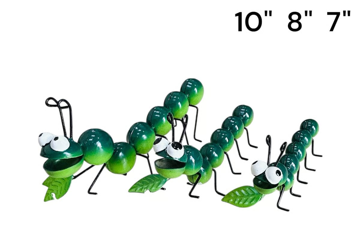 Mini Caterpillars - Made in Mexico from Recycled Metal
