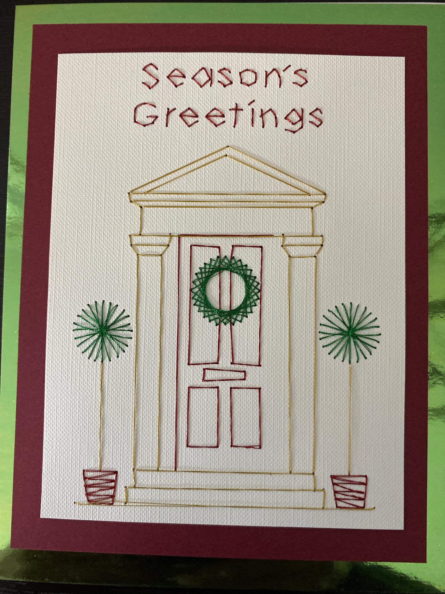 Hand Stitched Greeting Card 5x7