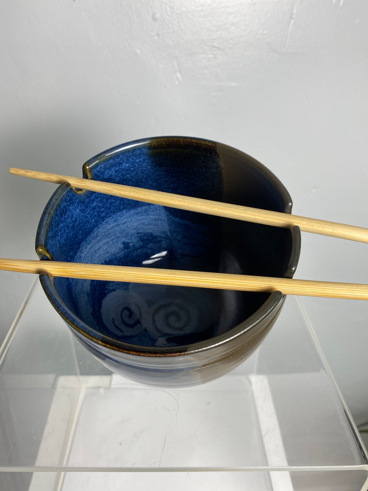 Blue Stone Noodle Bowl Canadian Pottery Pavlo