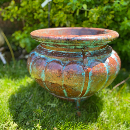Blue Planter with Stand