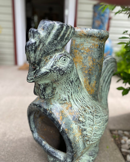 Clay Rooster Chiminea Made in Mexico