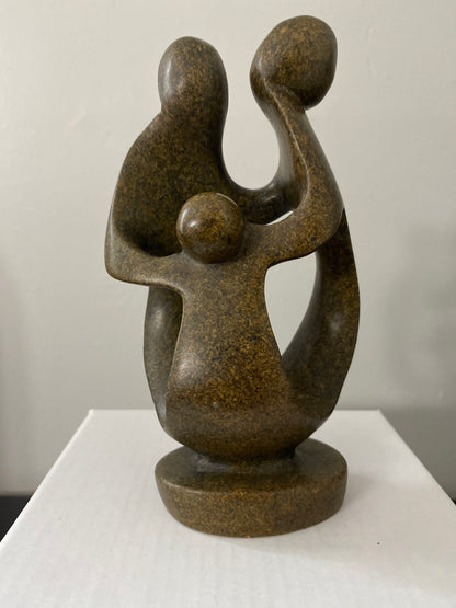 Stone Sculpture family of 3