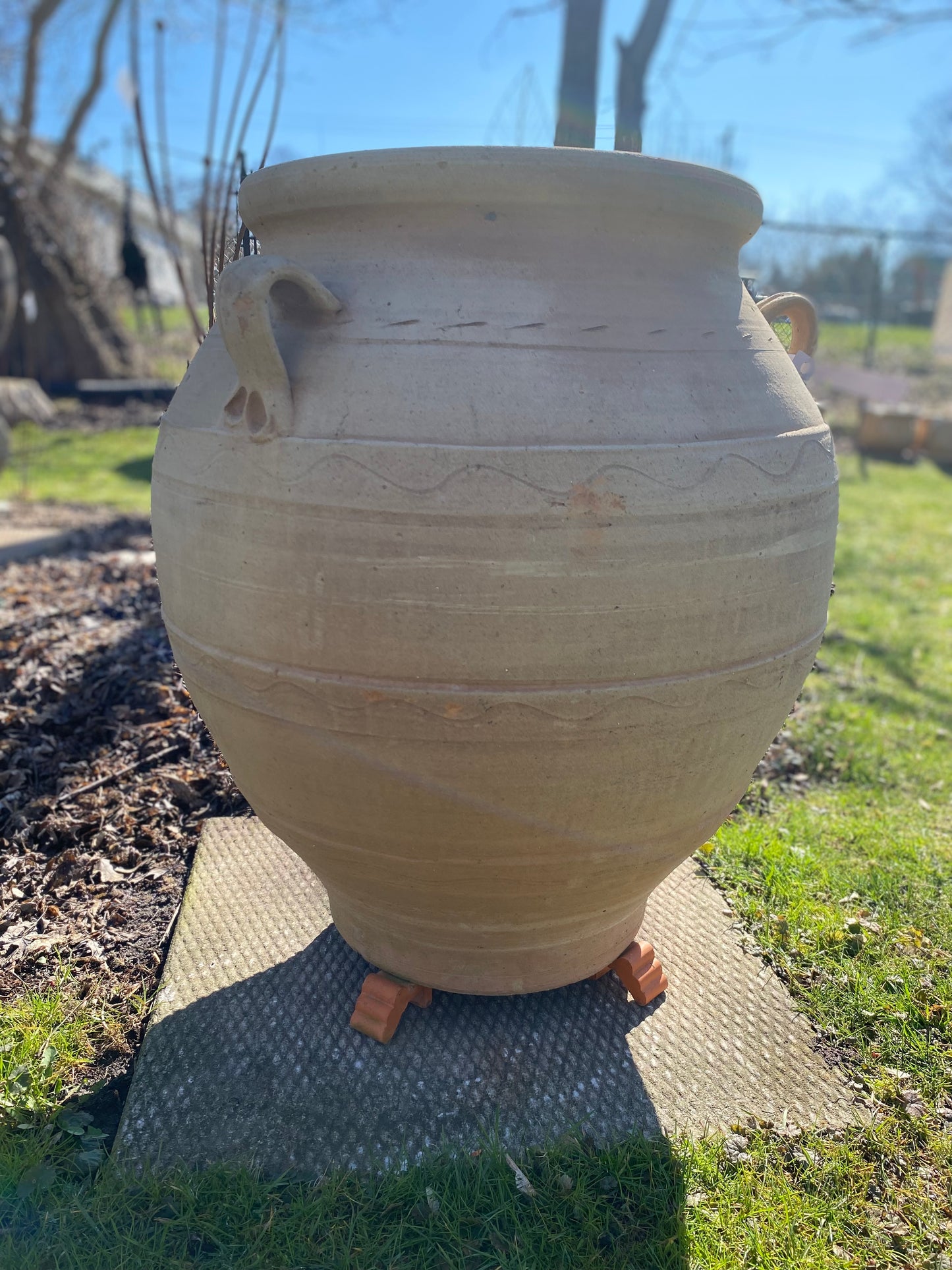 Eva Oil Jar – Handcrafted Greek Terracotta with Handles