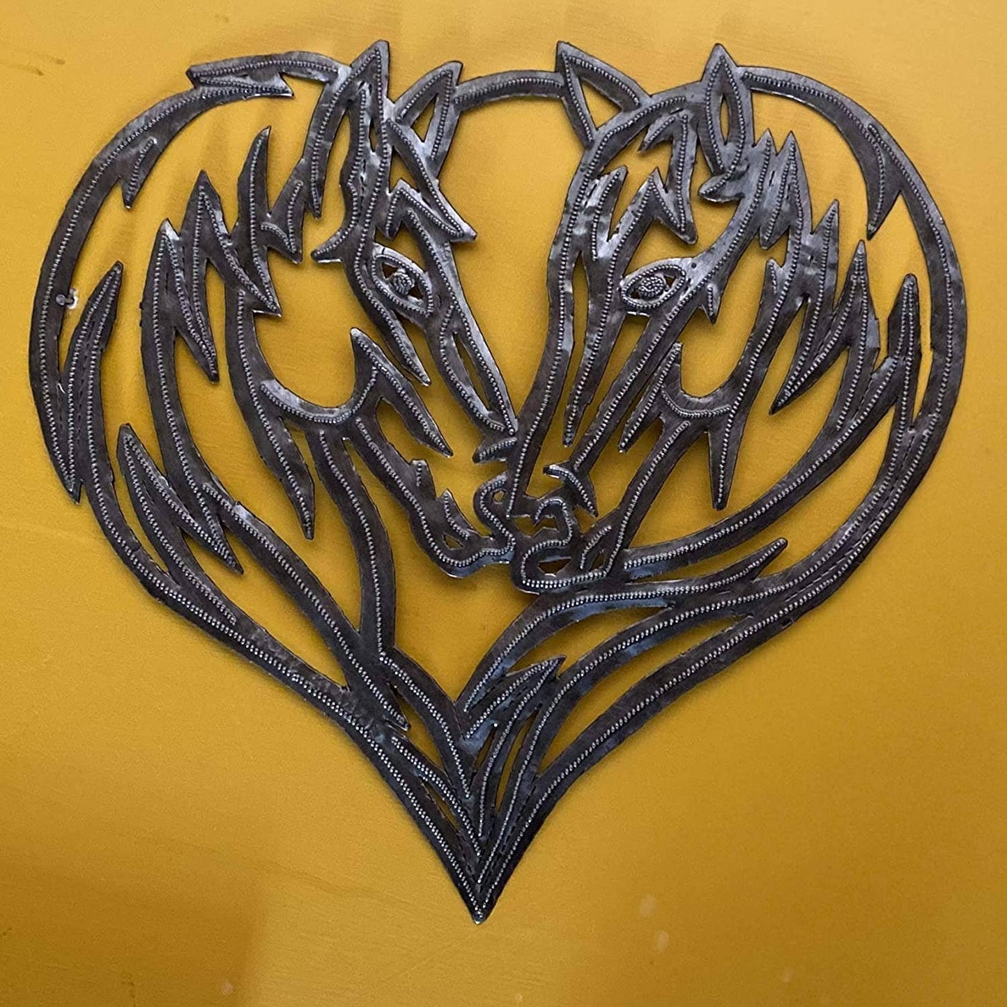 Horse Heart, Western Metal Wall Decor, Recycled