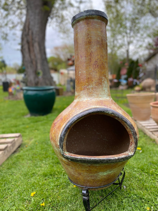 Chiminea Medium — Handcrafted Clay, Made in Mexico #3