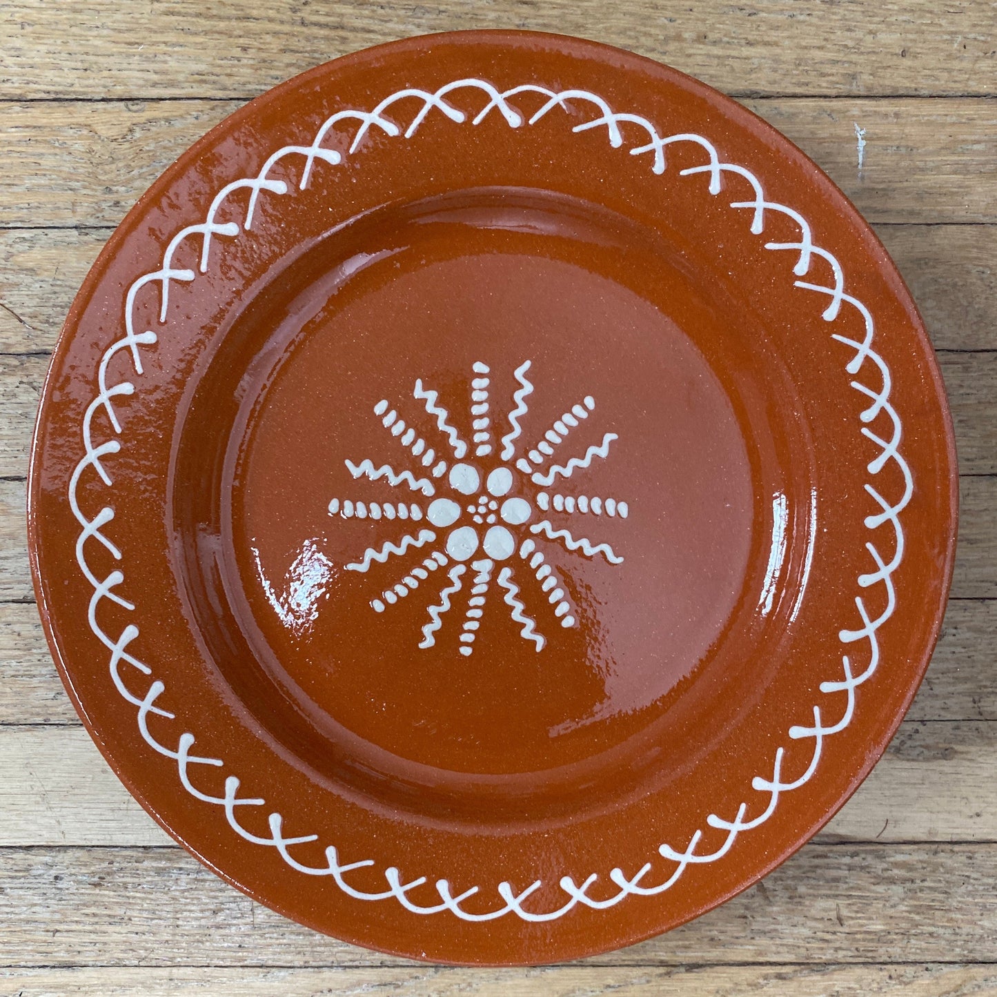 Traditional Portuguese Clay Dinner Plate – Hand Painted 26cm (10")