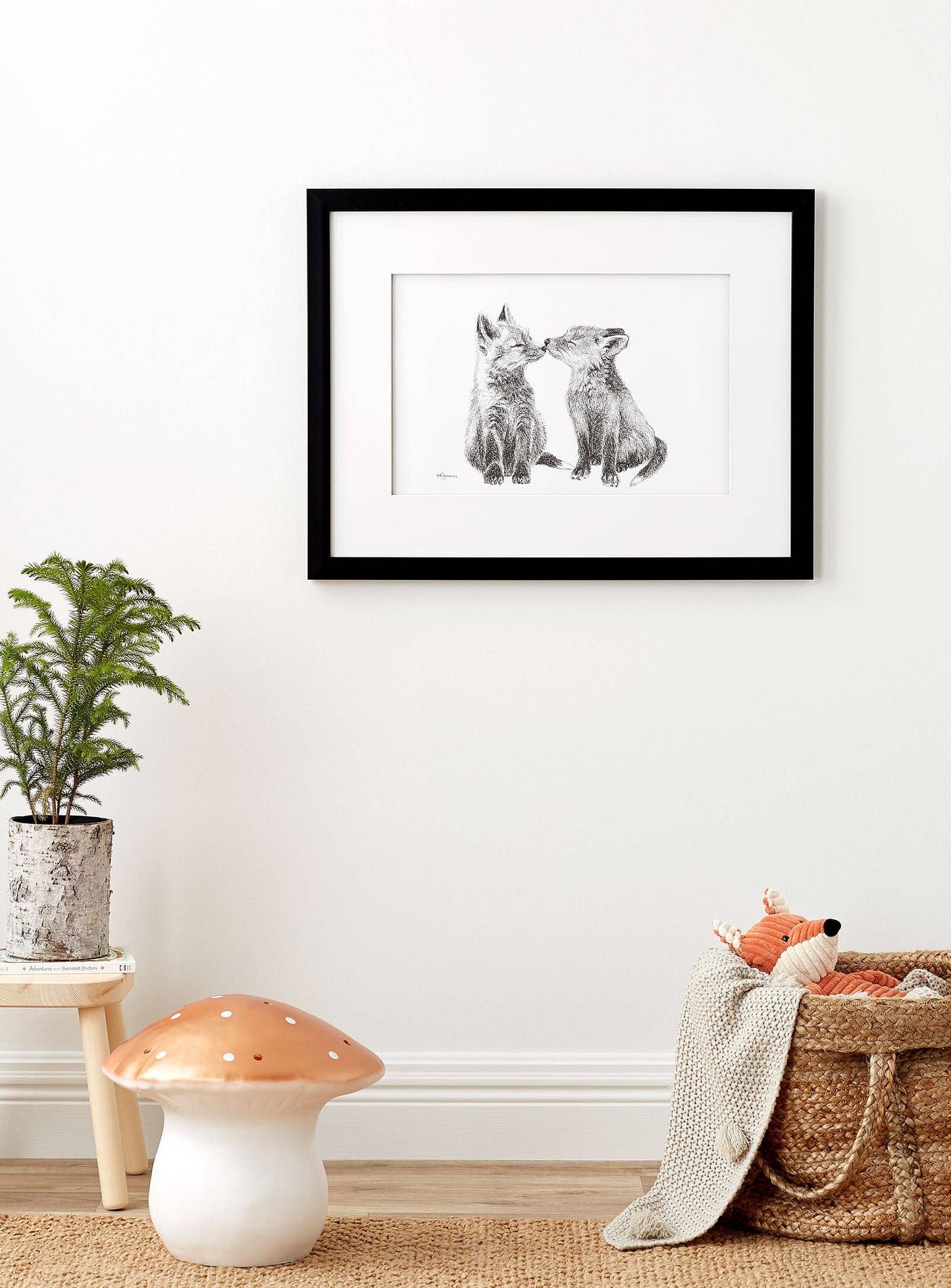 Adorable Baby Foxes Print