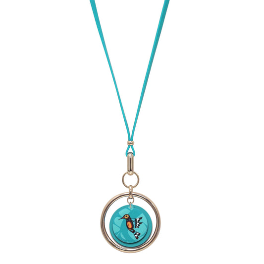 Francis Dick Hummingbird Vegan Leather Necklace