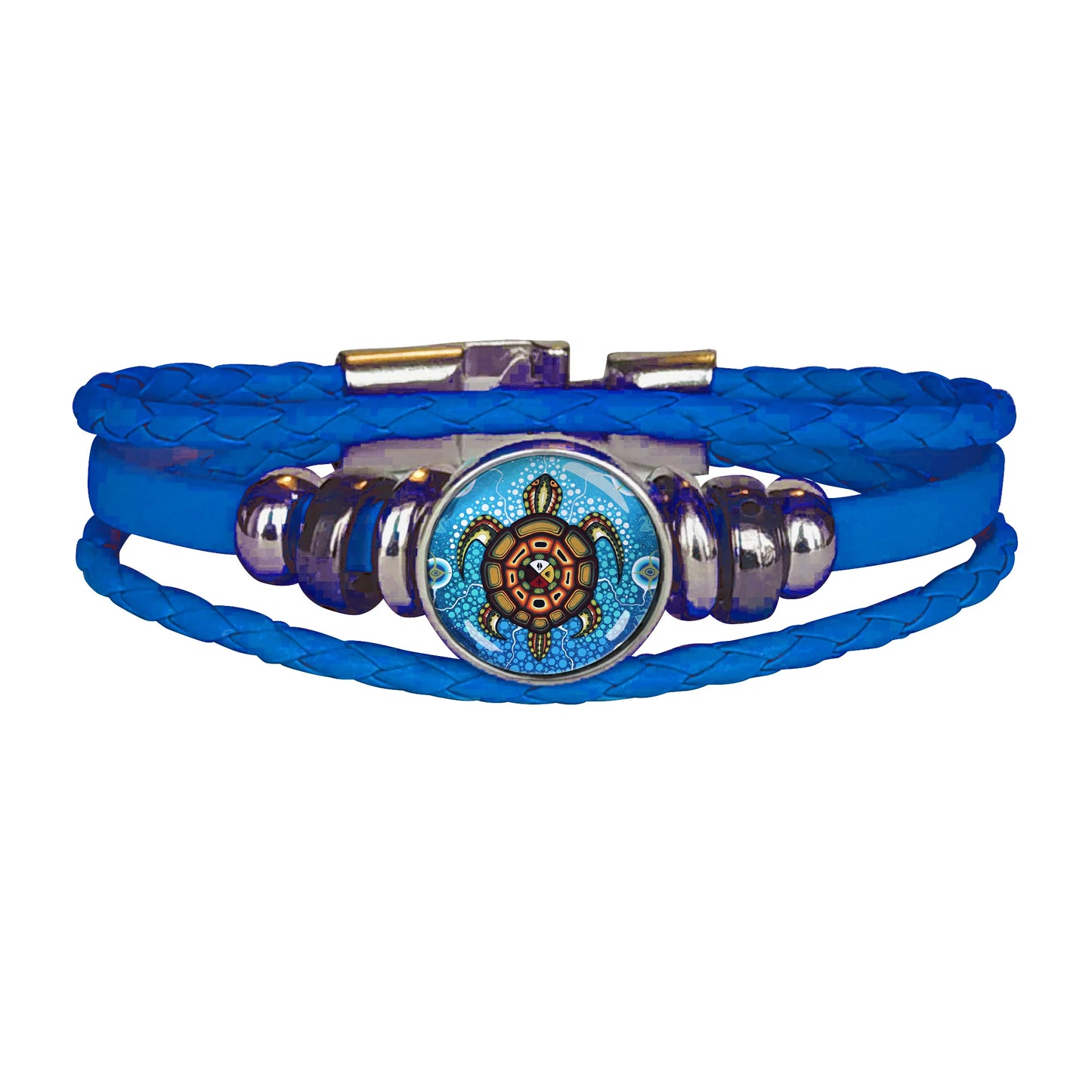 James Jacko-Medicine Turtle-Leatherette Bracelet