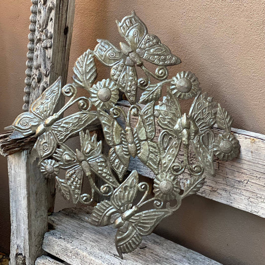 Butterfly, Spring, Metal Wall Art, Haitian Art