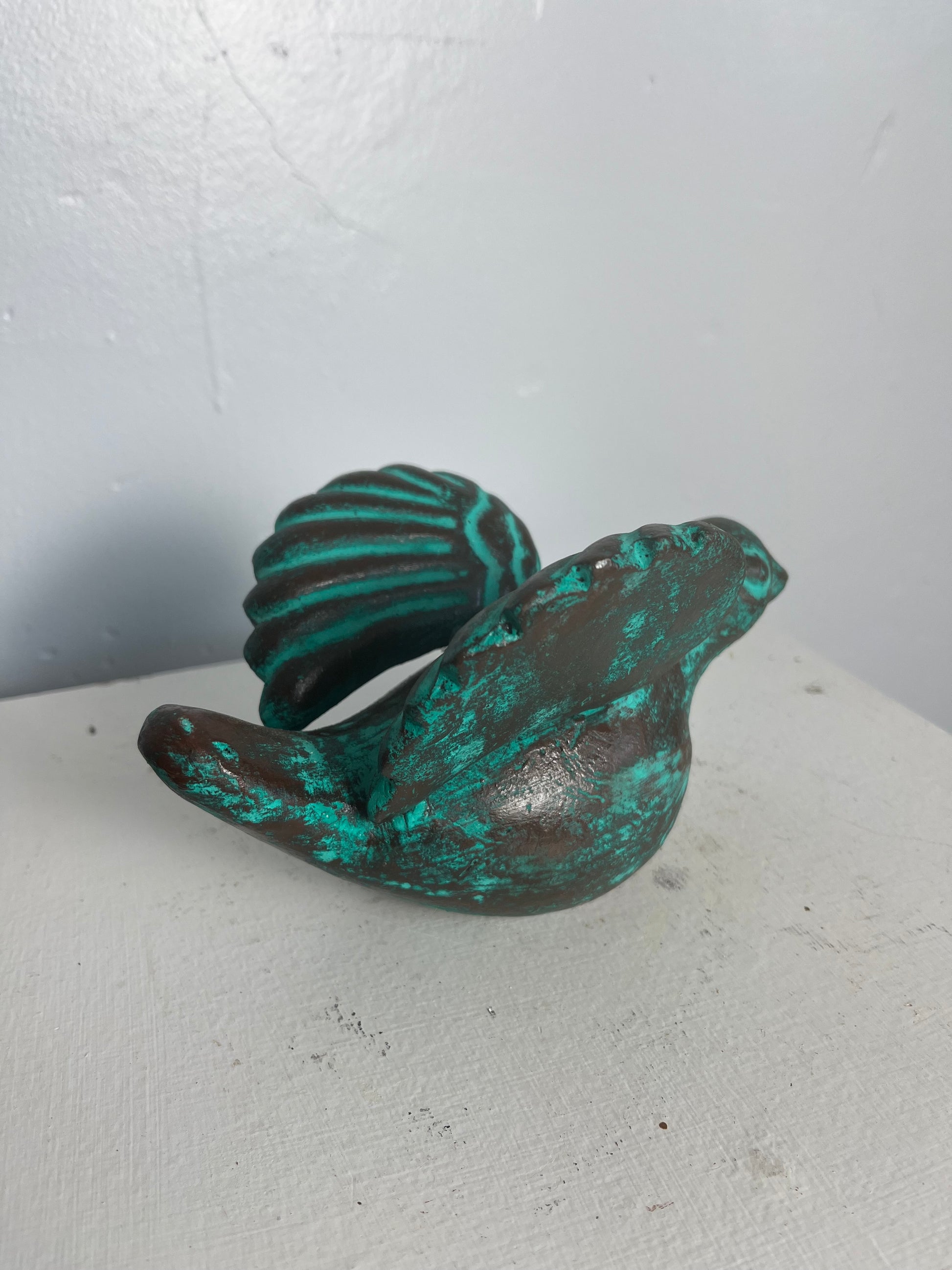 clay bird made in Mexico