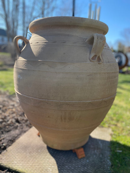 Eva Oil Jar – Handcrafted Greek Terracotta with Handles