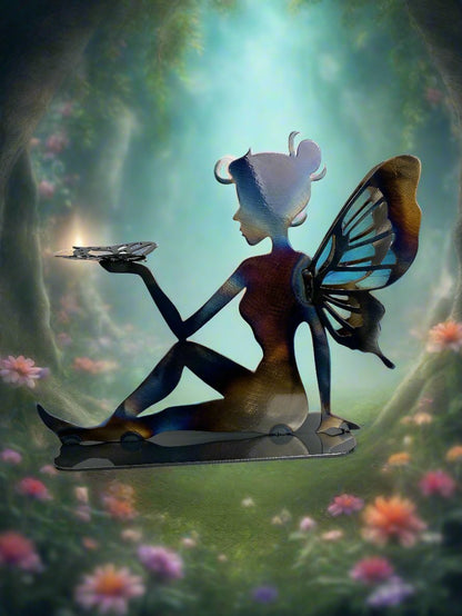 Pixie Sitting with Butterfly