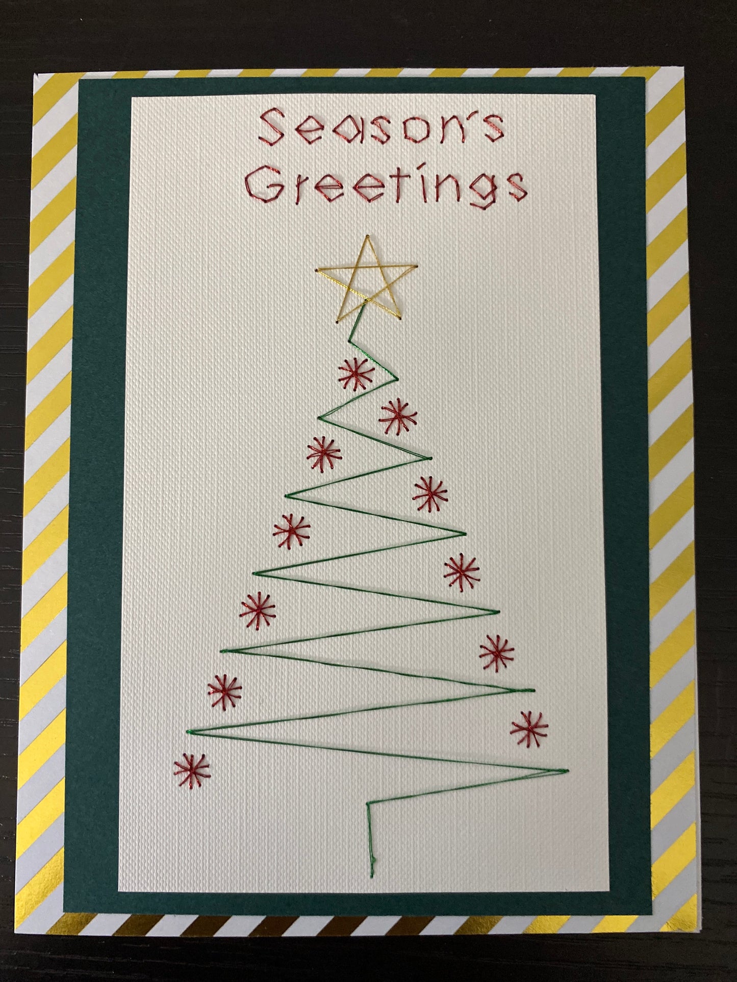 Hand Stitched Greeting Card 5x7