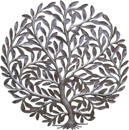 23" Haitian Metal Tree of Life, Fair Trade Wall Decor