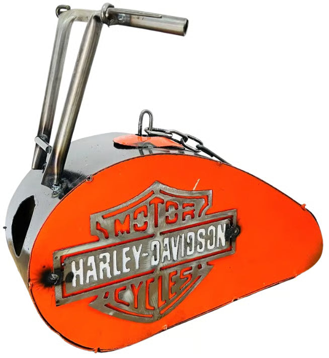 A vintage look Harley-Davidson metal bird house