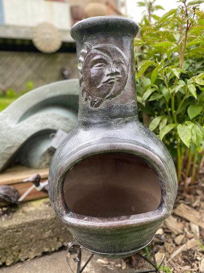 Chiminea Small — Handcrafted Clay, Made in Mexico #4