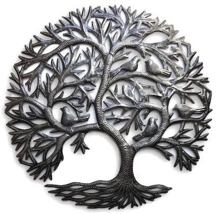 Haitian Tree of Life Wall Decor, Global Art, Haiti 23"