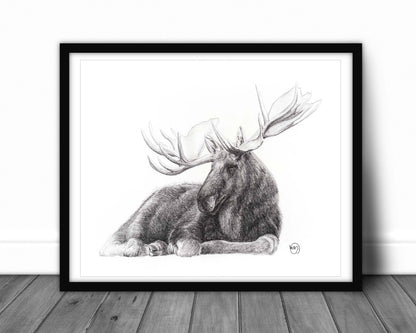 Majestic Moose Print