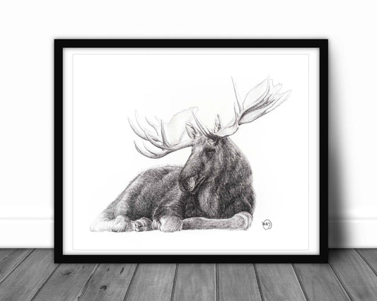 Majestic Moose Print