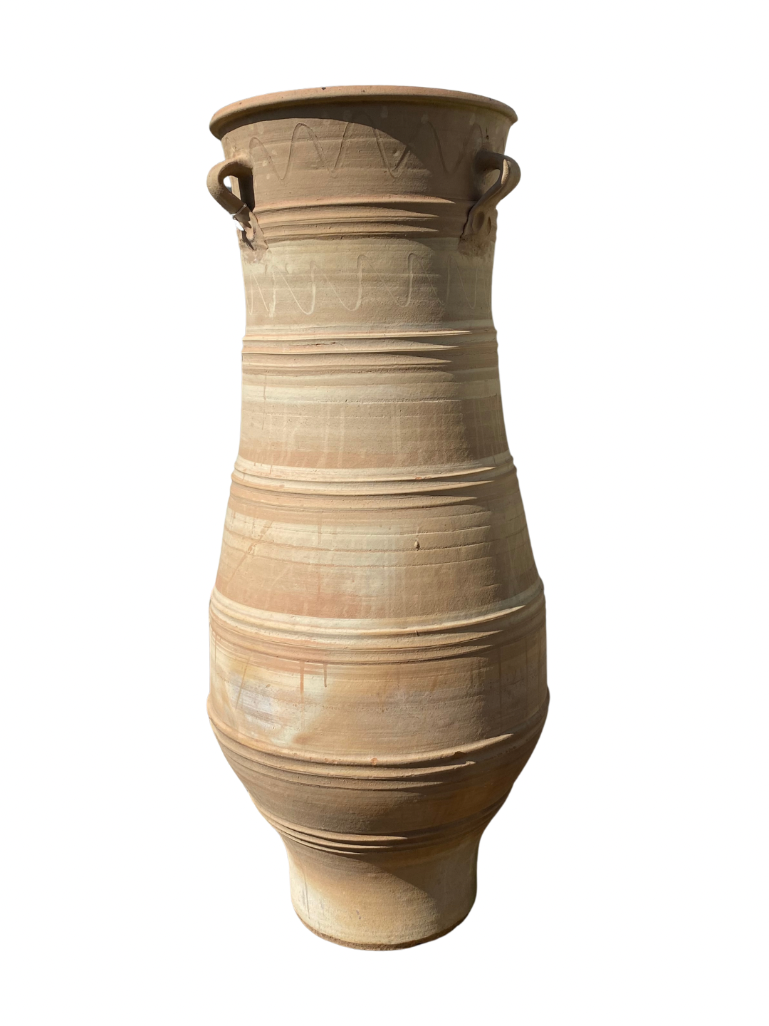 Ampogiatzopitharo Cretan Terracotta Pot with handles