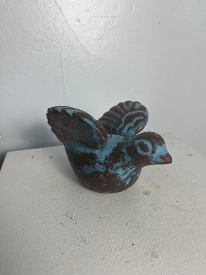 clay bird made in Mexico