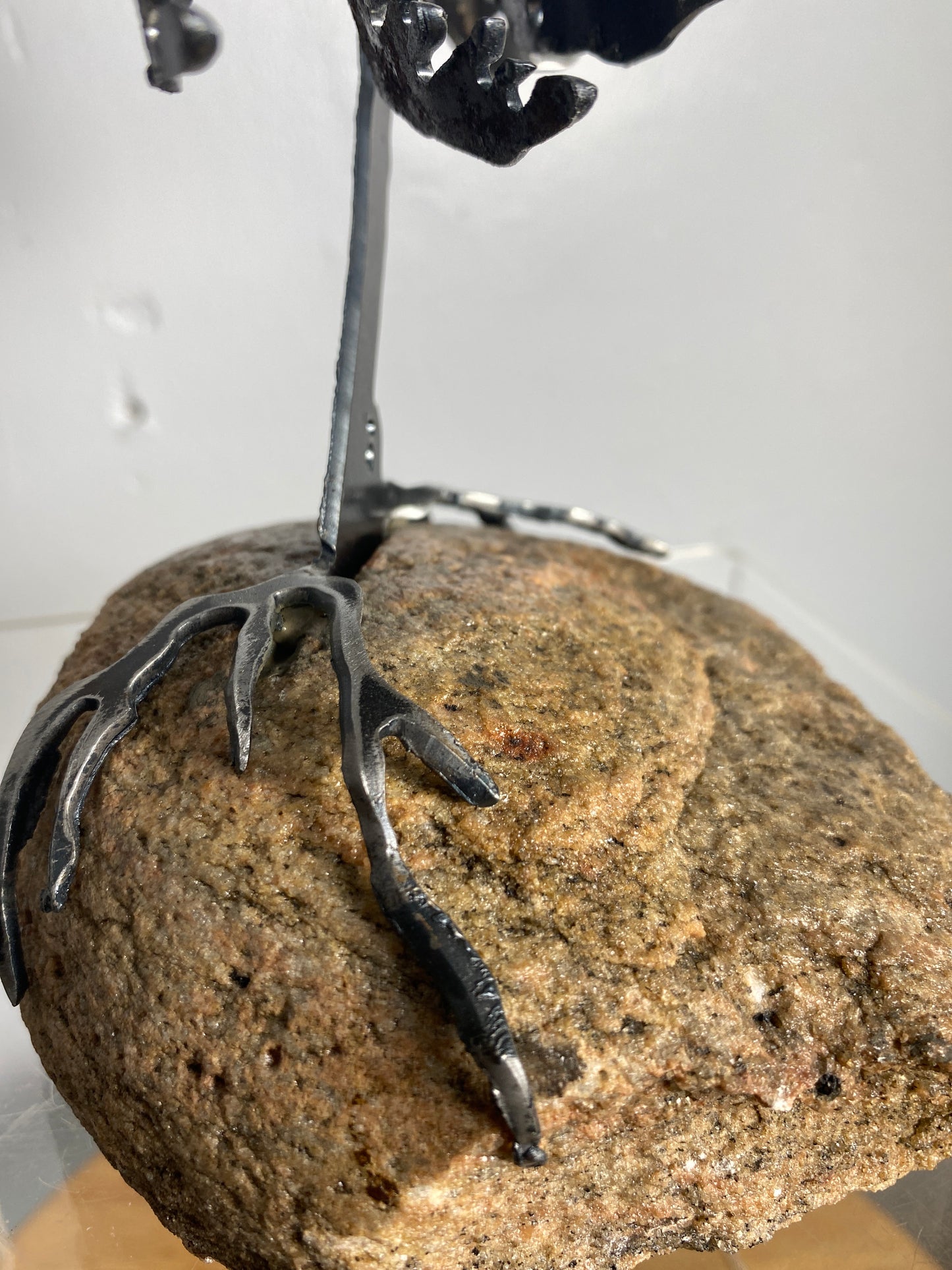 Windswept Pine Steel Sculpture on Granite by Canadian Artist Cathy Mark #47