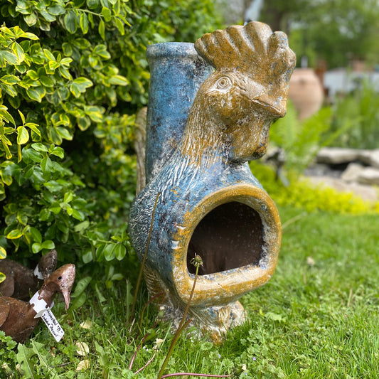 Clay Rooster Chiminea Made in Mexico
