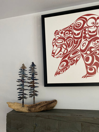 Metal Trees on Lake Ontario Driftwood – Canadian Made