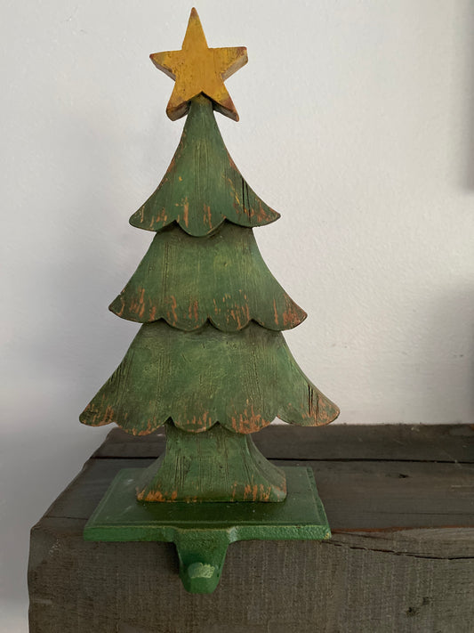 Christmas Tree with Star Stocking Holder