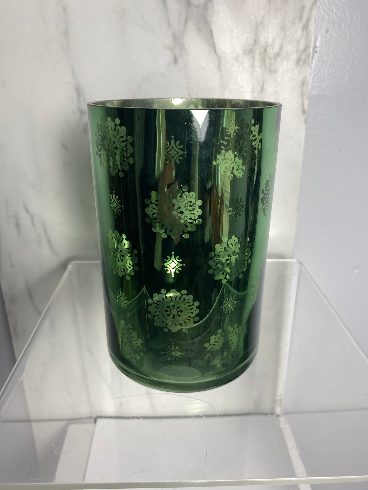 Green Hurricane Vase