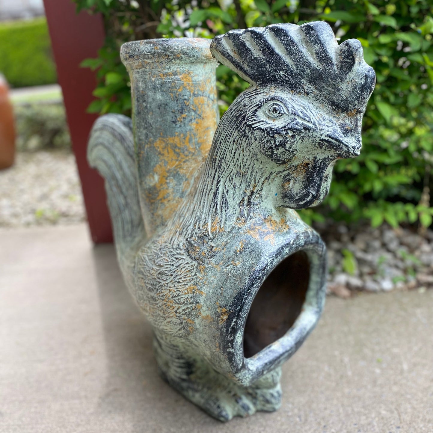 Clay Rooster Chiminea Made in Mexico