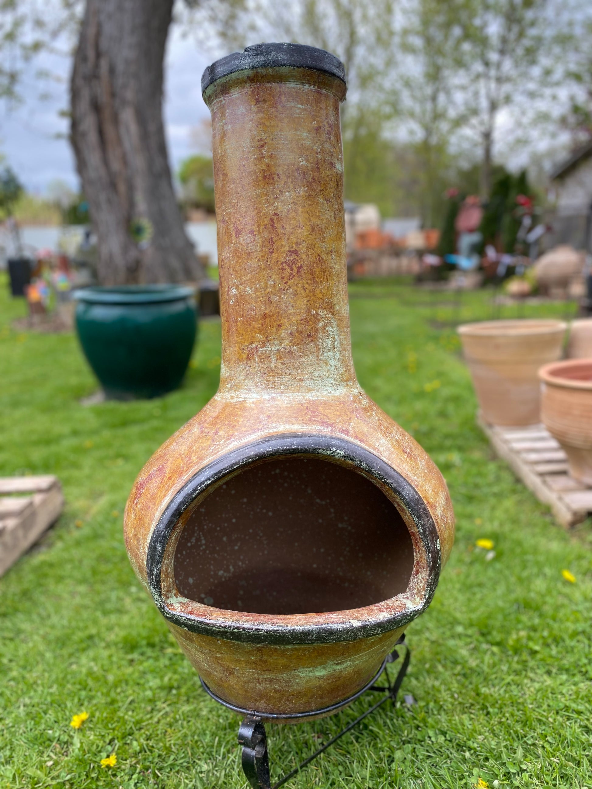Chiminea Medium — Handcrafted Clay, Made in Mexico #3