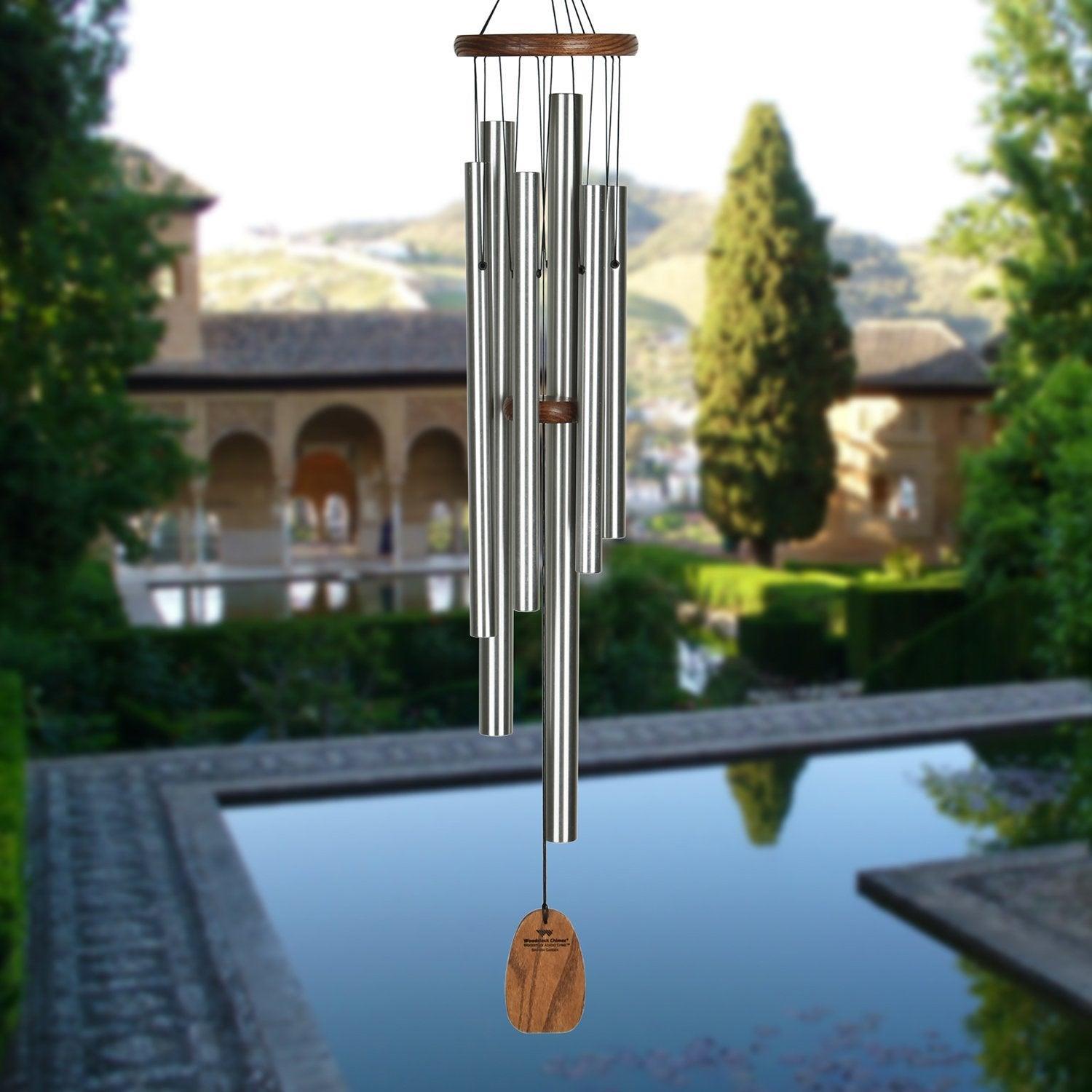 wind chime in a spanish garden
