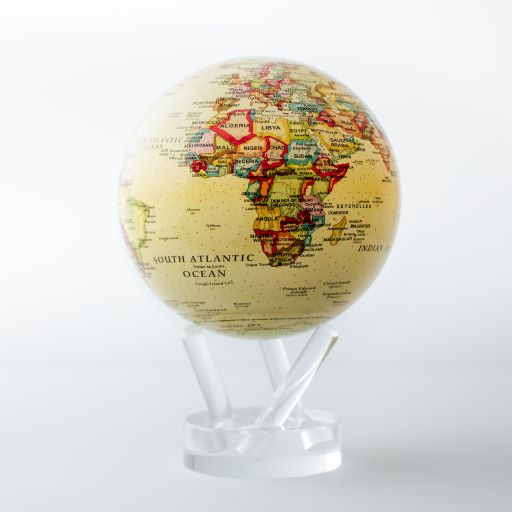 Mova Globe - Political Map Antique - ATE