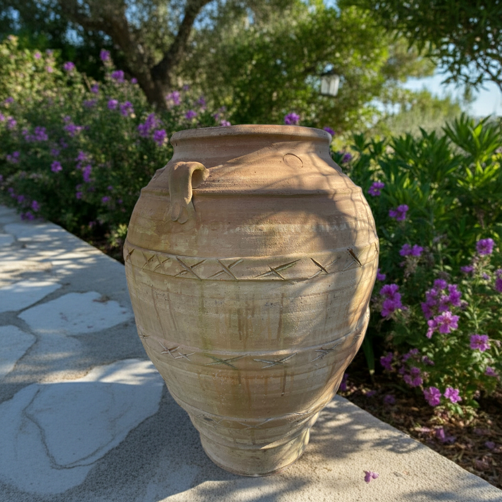 Festos Jar – Handcrafted Cretan Terracotta Wine Jar