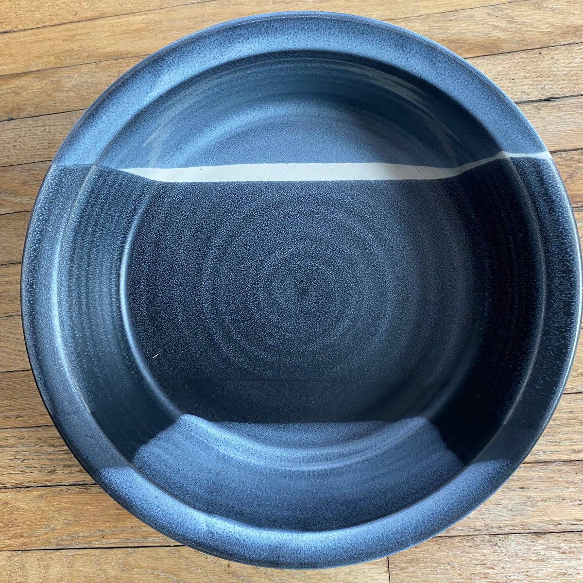 Black, white and Grey Canadian Made Pottery Bowl