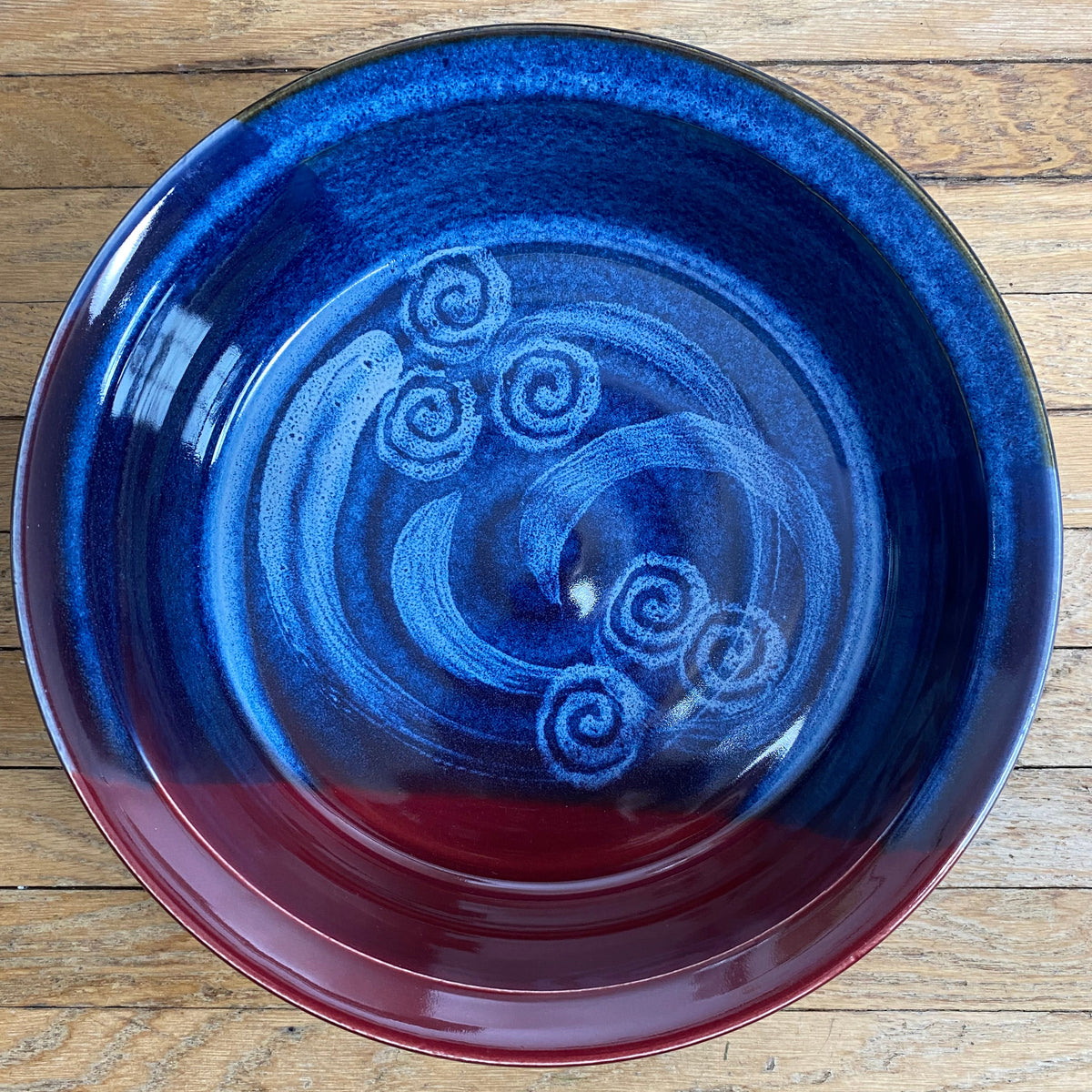 Cranberry Red Canadian Made Pottery Bowl
